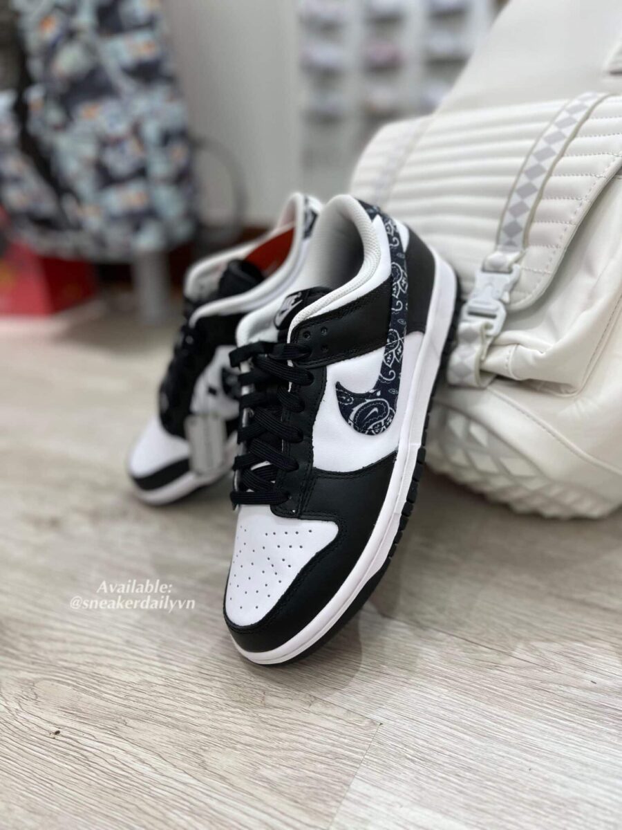 giày nike dunk low 'black paisley' dh4401-100