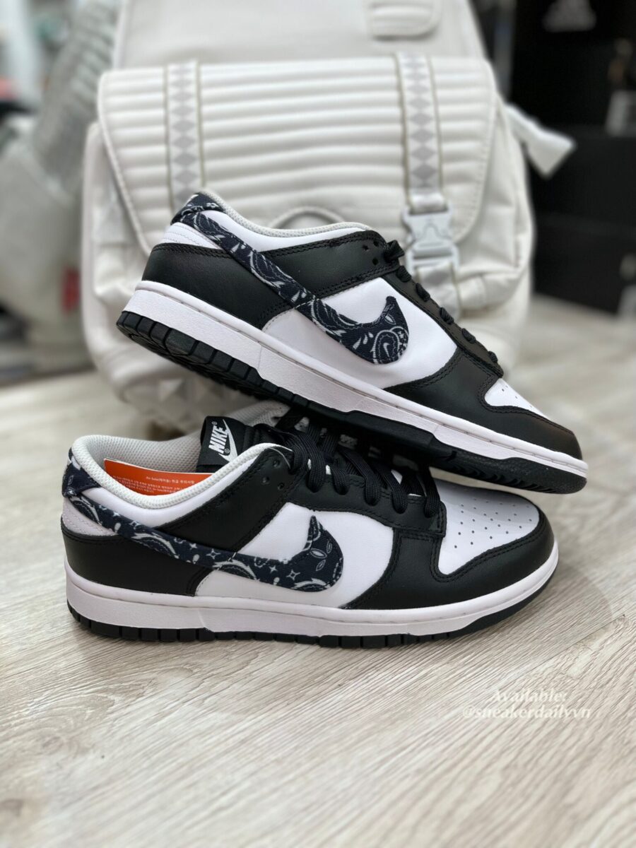 giày nike dunk low 'black paisley' dh4401-100