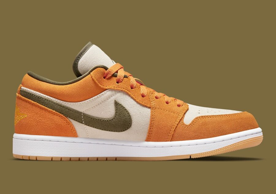 giày air jordan 1 low 'orange olive' dh6931-102