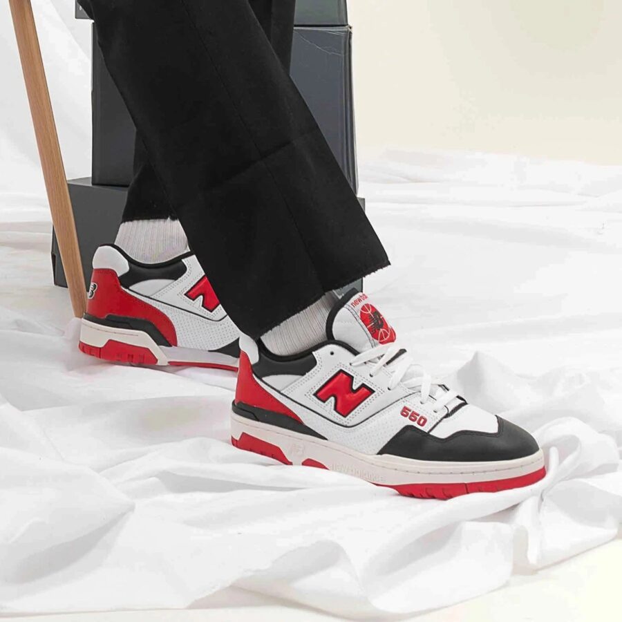 giày new balance 550 'white team red' bb550hr1