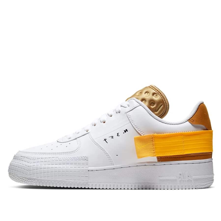 giày nike air force 1 type 'white gold' at7859-100