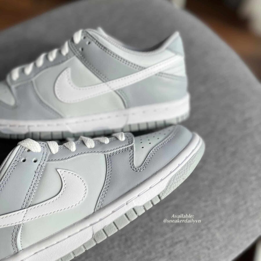 giày nike dunk low 'pure platinum' (gs) dh9765-001