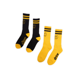 tat-drew-house-2-pack-mascot-stripe-socks-black-golden-yellow