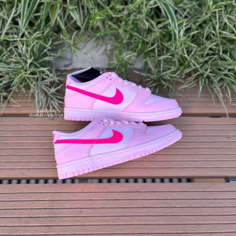 giày nike dunk low 'pink' (gs) 921803-601