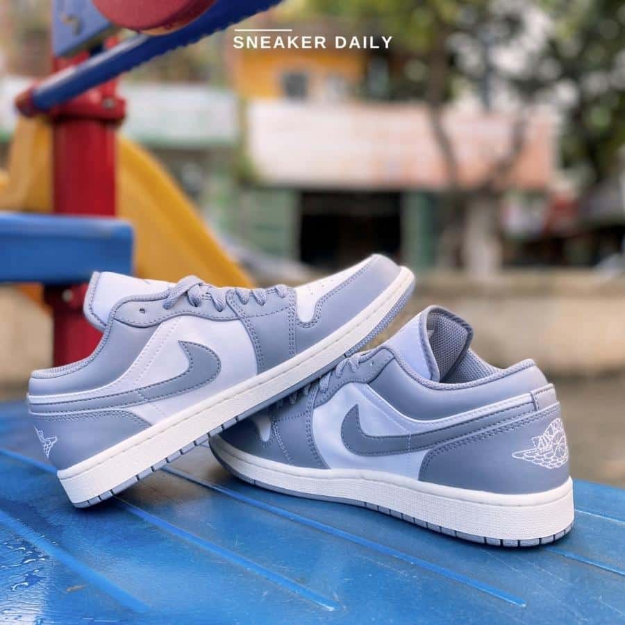 Giày Nike Air Jordan 1 Low 'Vintage Grey' 553558-053 - Sneaker Daily