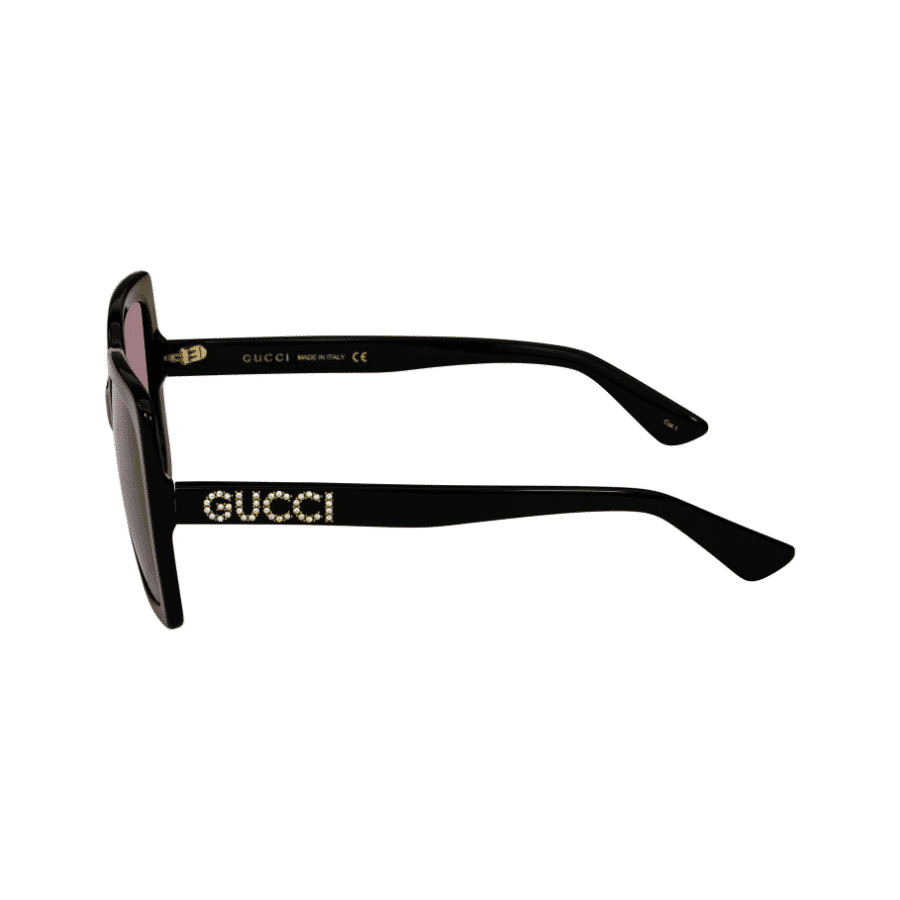 kính gucci black pink square sunglasses gg0418s-002