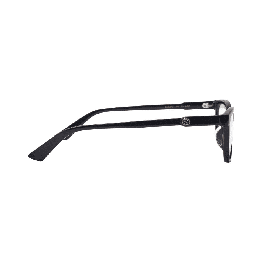 kính gucci plastic rectangle eyeglasses black gg0557oj-001