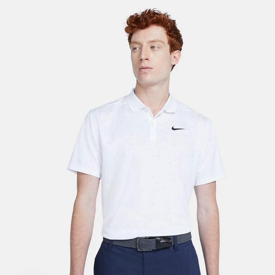 áo polo golf nam nike dri-fit victory men's printed golf cu9842-100