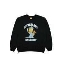 áo sweatshirt adlv x the simpsons maggie of liberty black