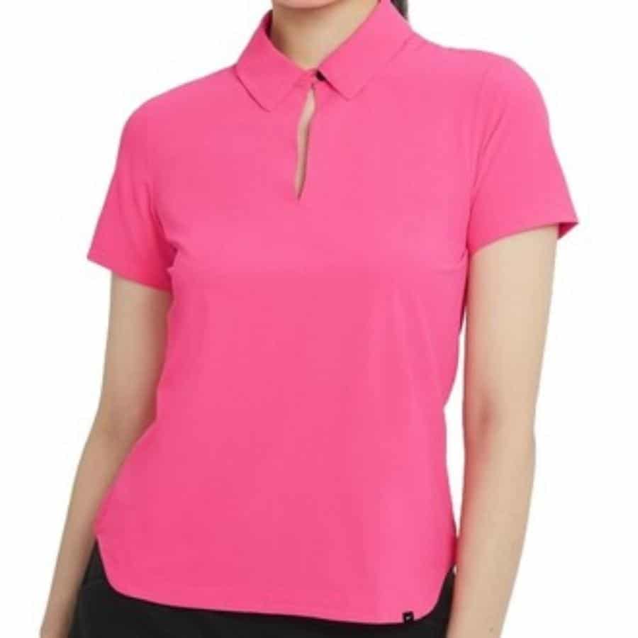 áo womens dry short sleeve golf polo pink cu9350-639