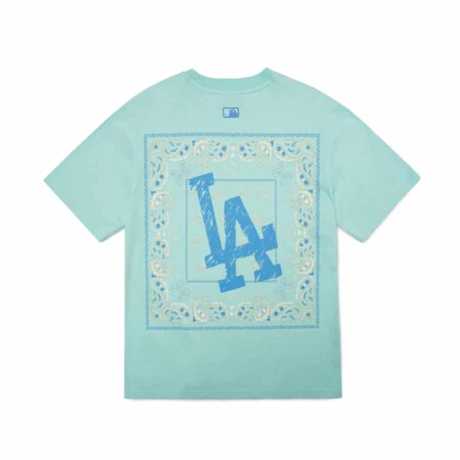 áo thun mlb paisley back logo short sleeve t-shirt new york yankees 3ats52023-07mtl (1)
