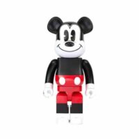bearbrick x disney 'mickey mouse' (red/white) 1000% bb-dmm