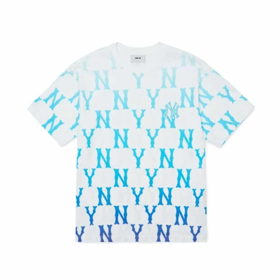 mlb gradation monogram overfit t-shirt new york yankees 3atsm6223-50bls