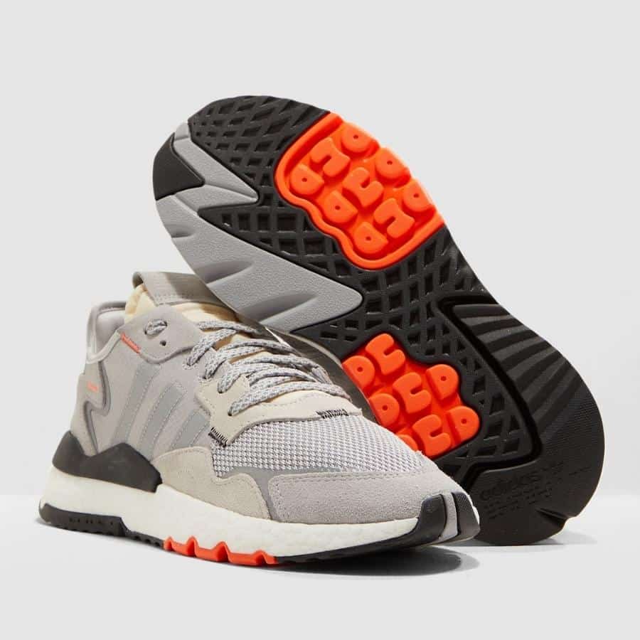 giày nữ adidas nite jogger j 'grey orange' db2808
