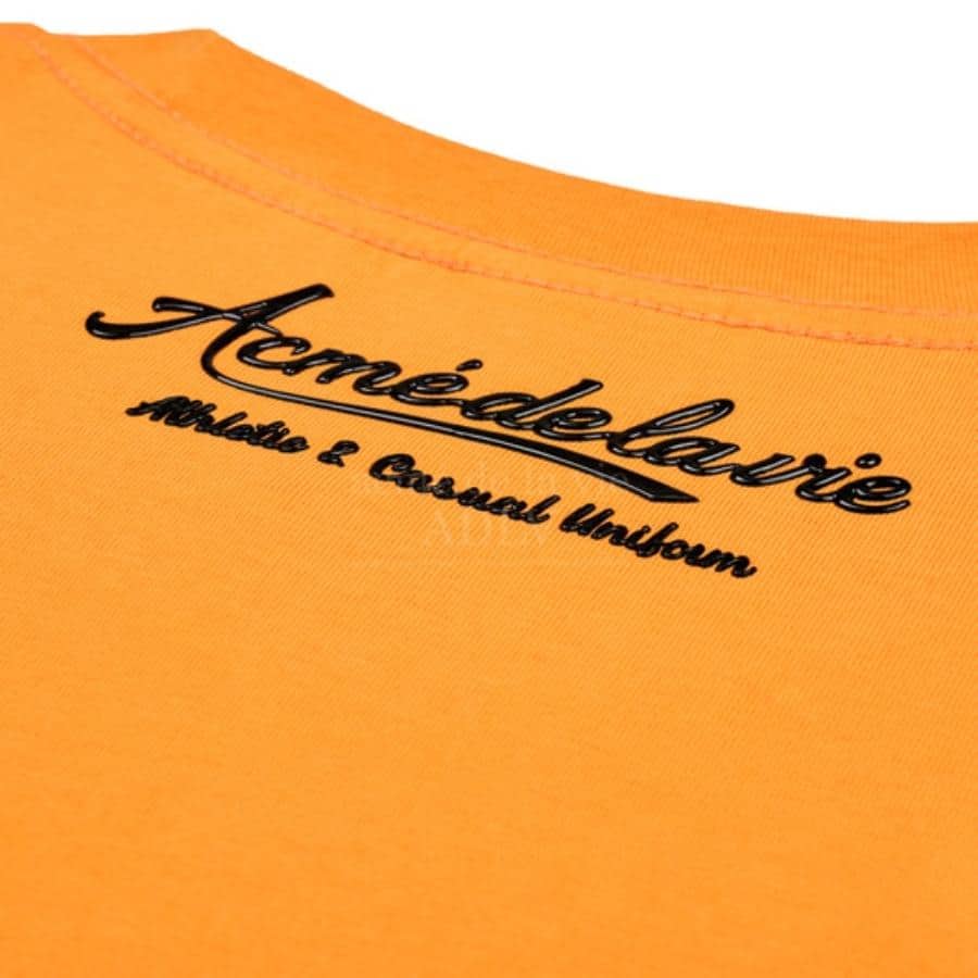 áo thun adlv gel printing logo short sleeve t-shirt orange (1)