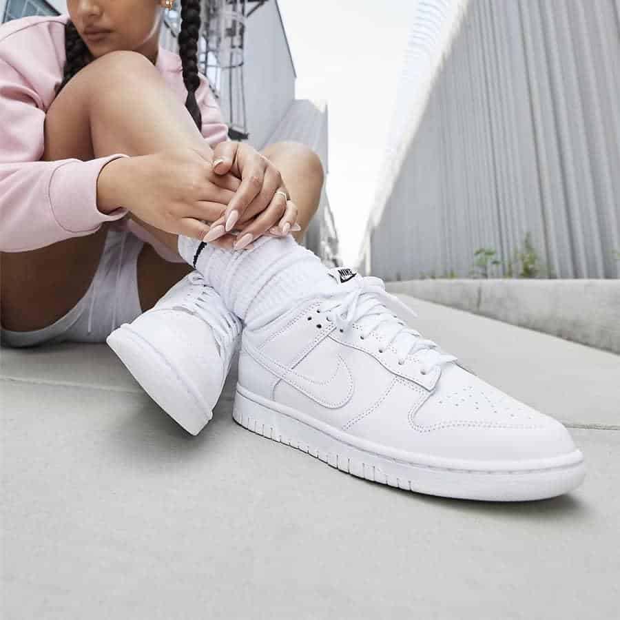 Giày Nike Dunk Low Triple White (2021) Dd1503-109 - Sneaker Daily