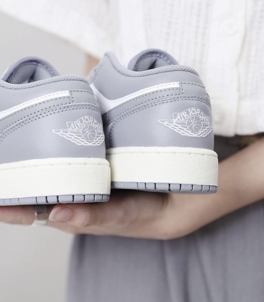 giày nike air jordan 1 low 'vintage grey' (gs )553560-053