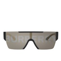 kính burberry black plastic rectangle sunglasses gold mirror lens be 4291 3001g