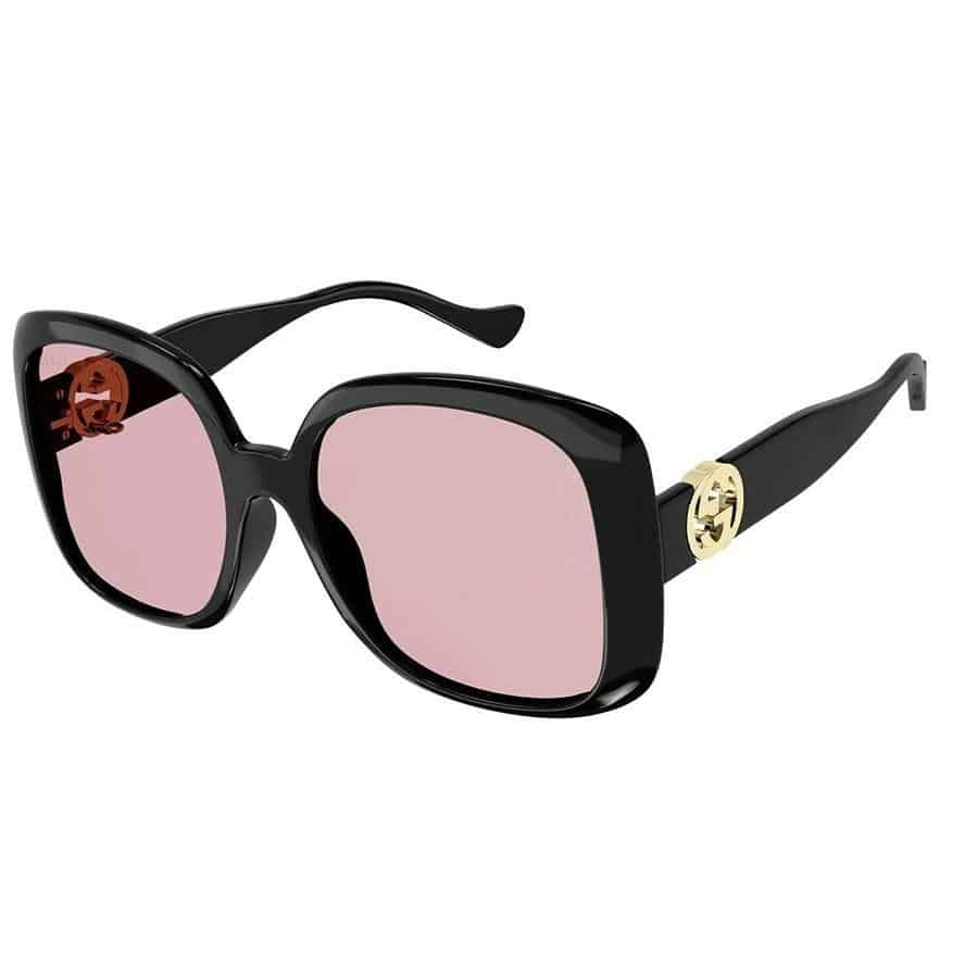 kính gucci sunglasses black frame pink lenses gg1029sa 002