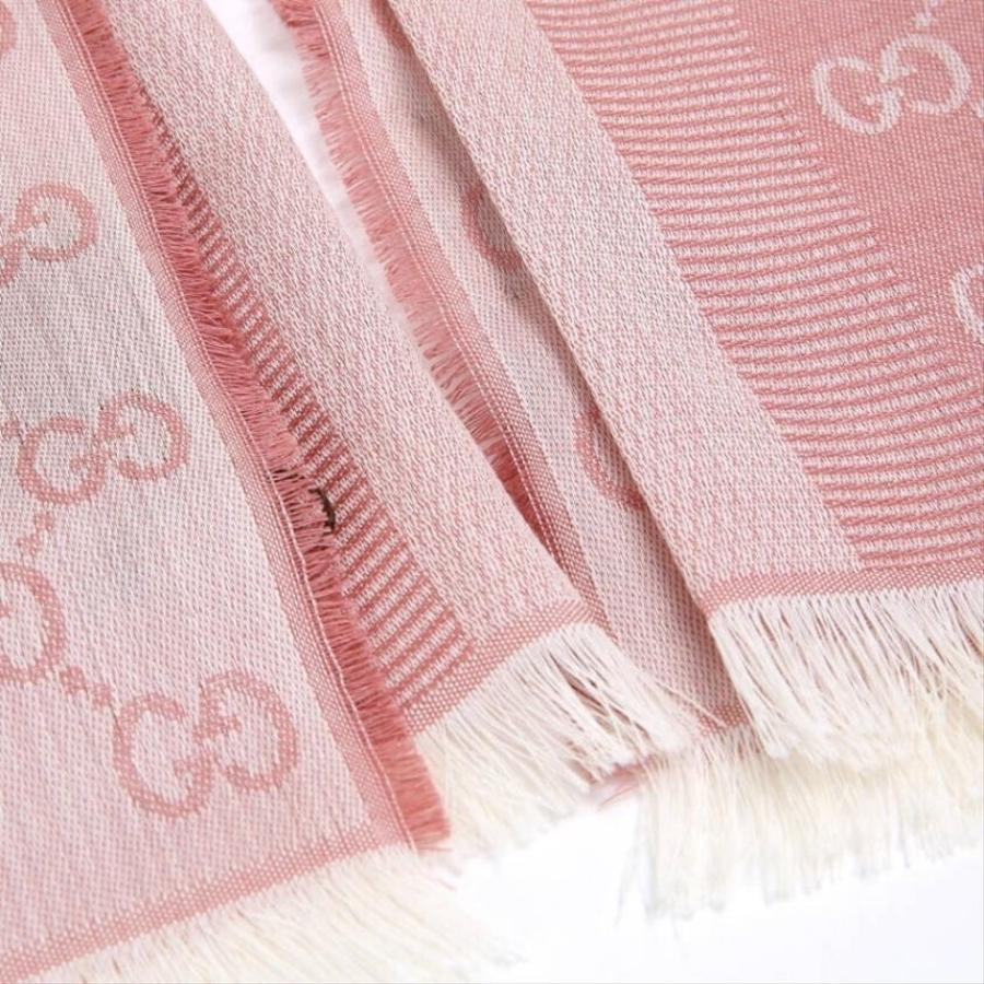 khan-choang-gucci-unisex-shawl-pink-and-white-logato-wool-and-silk-mod-2a482ac1ec6b72gs