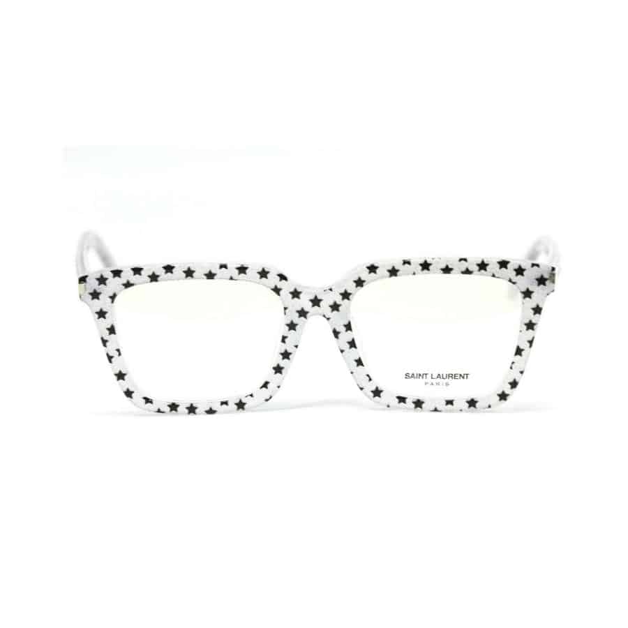 kinh-saint-laurent-white-frames-rx-eyeglasses-sl167f-52-19