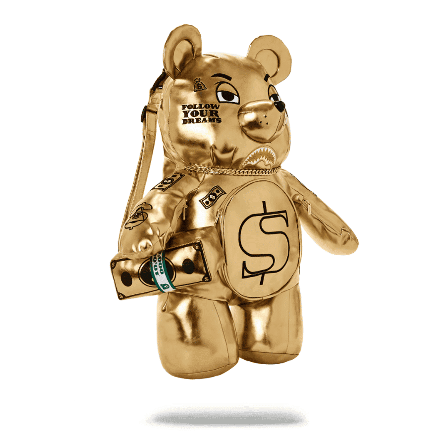 balo-sprayground-gold-rush-moneybear-teddybear