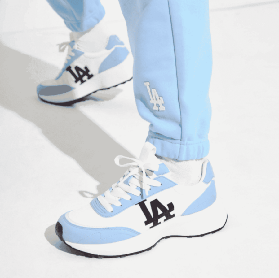 giày mlb la dodgers chunky jogger white blue 3asxx111n-07bll