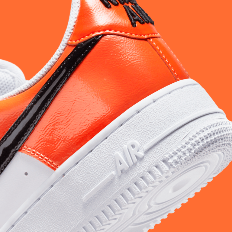 nike air force 1 low white black orange