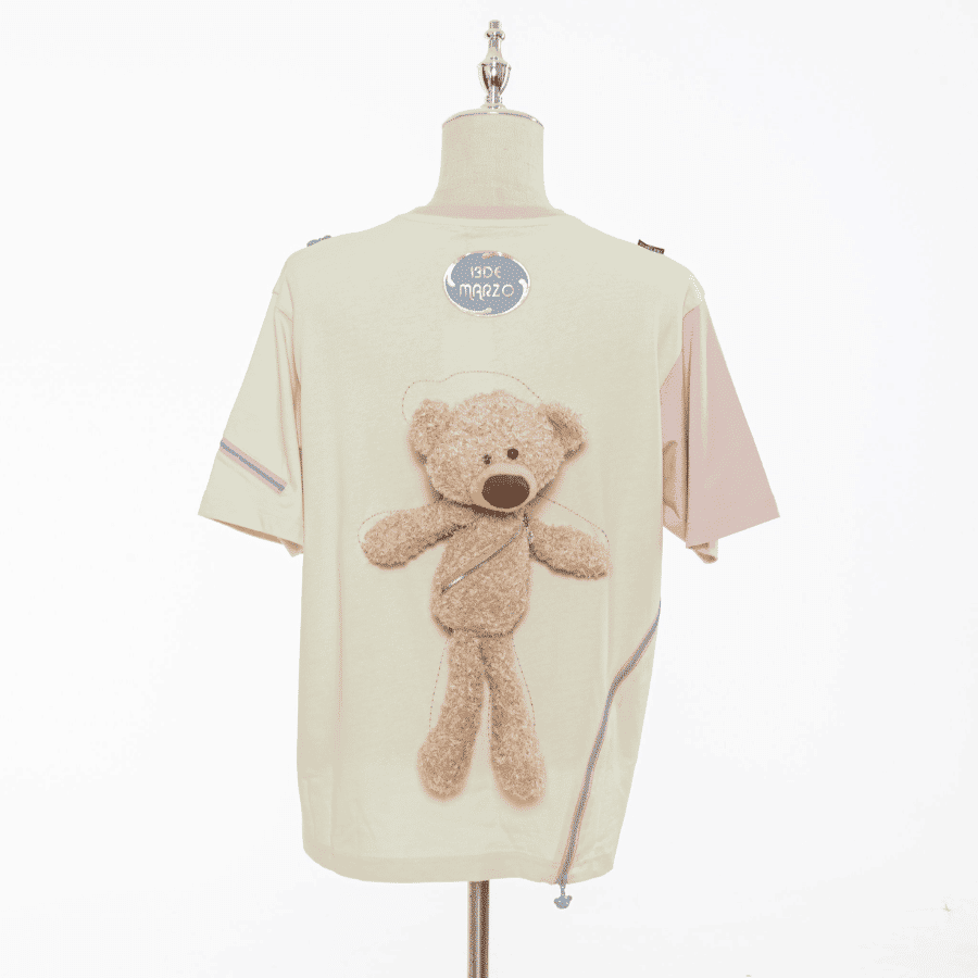 13de marzo palda bear zipper ice t-shirt