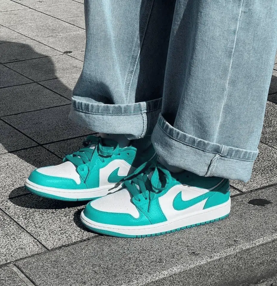 giày nike wmns jordan 1 low 'new emerald' dc0774-132