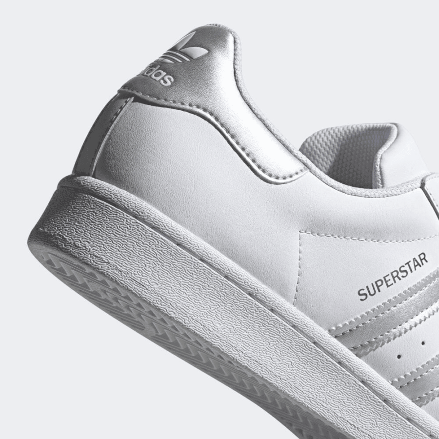 giày adidas superstar 'white silver metallic' fx2329