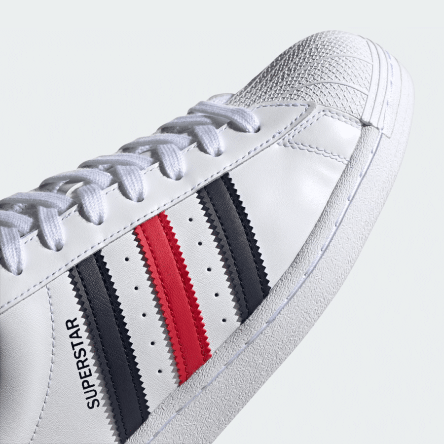 giày adidas superstar 'white scarlet' fx2328