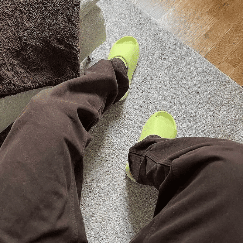 dép adidas yeezy slide glow green (2022) s23893