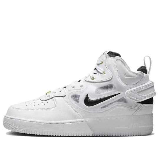 Giày Nike Air Force 1 Mid React 'White Black' Dq7668-100 - Sneaker Daily