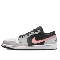 giày nike air jordan 1 low 'black grey fog bleached coral' 553558-062