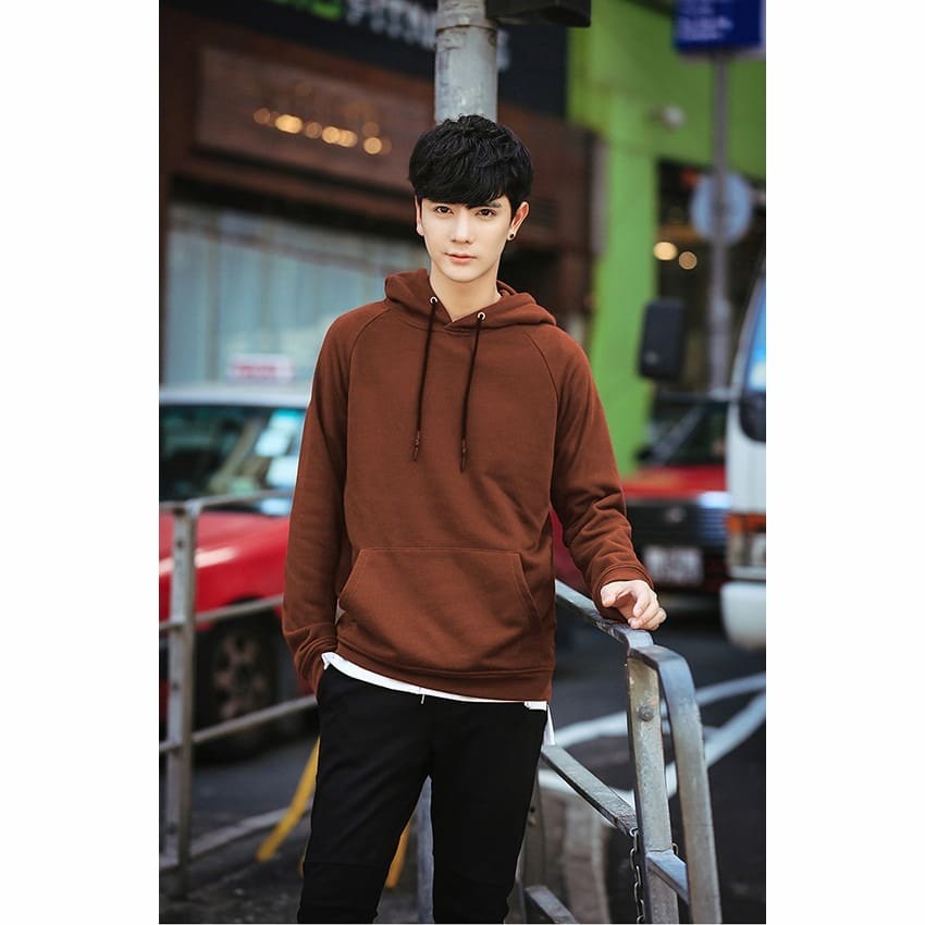 phối áo hoodie phong cách layer