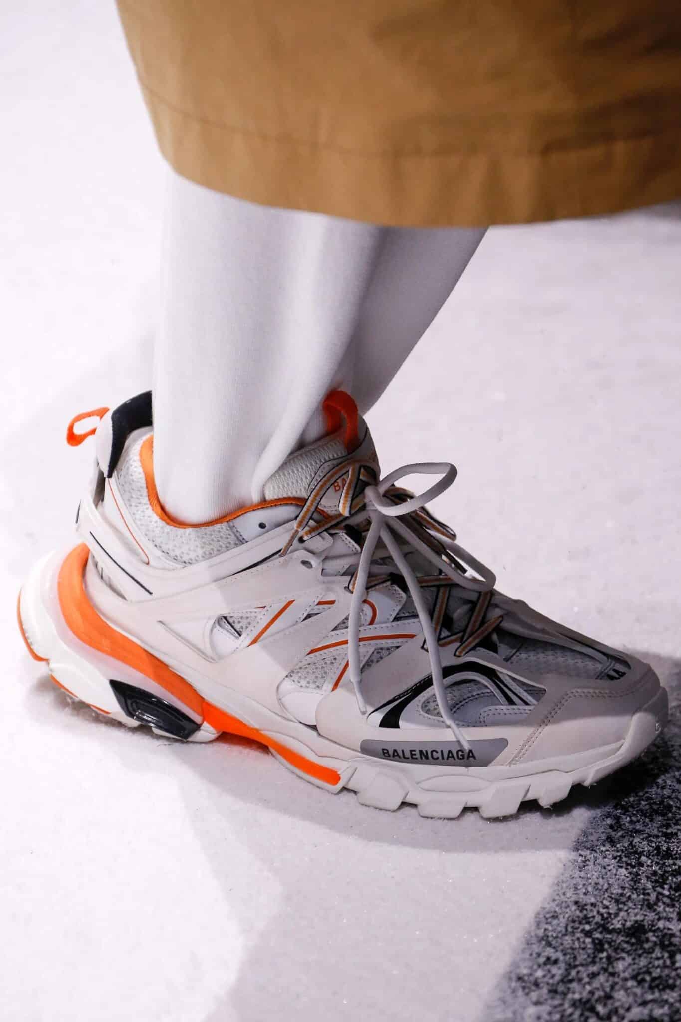 Balenciaga Track Sneaker White  Orange  END UK