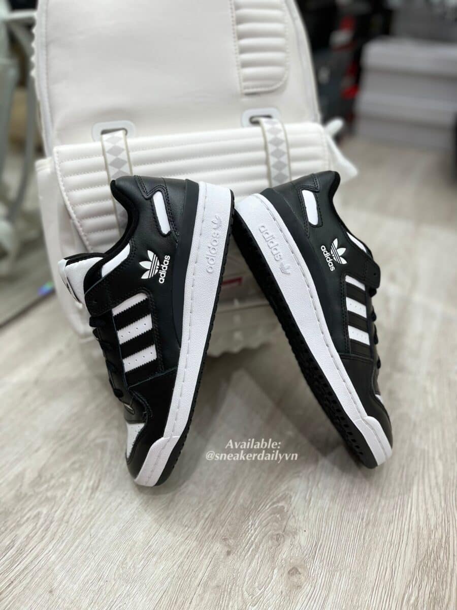 giày adidas forum low 'black white' hq1494