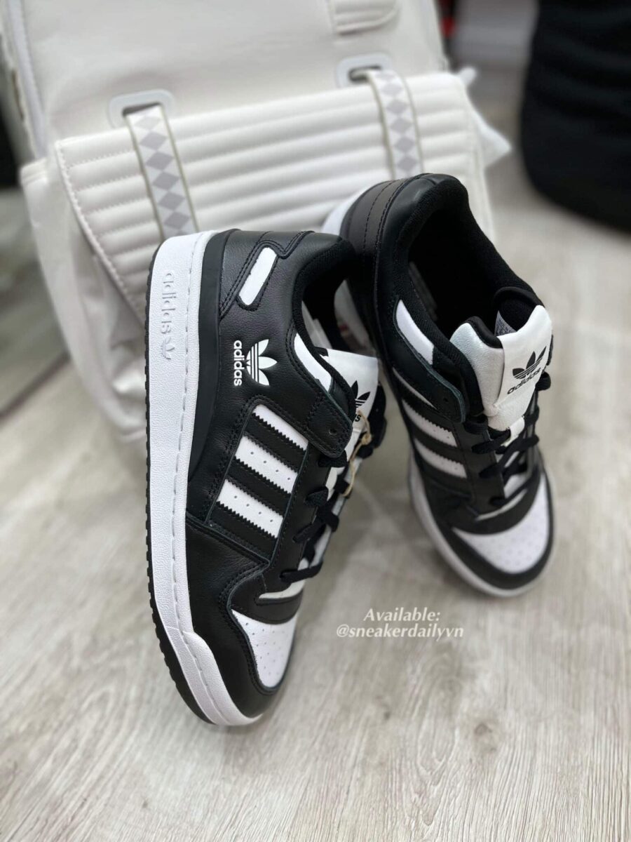 giày adidas forum low 'black white' hq1494