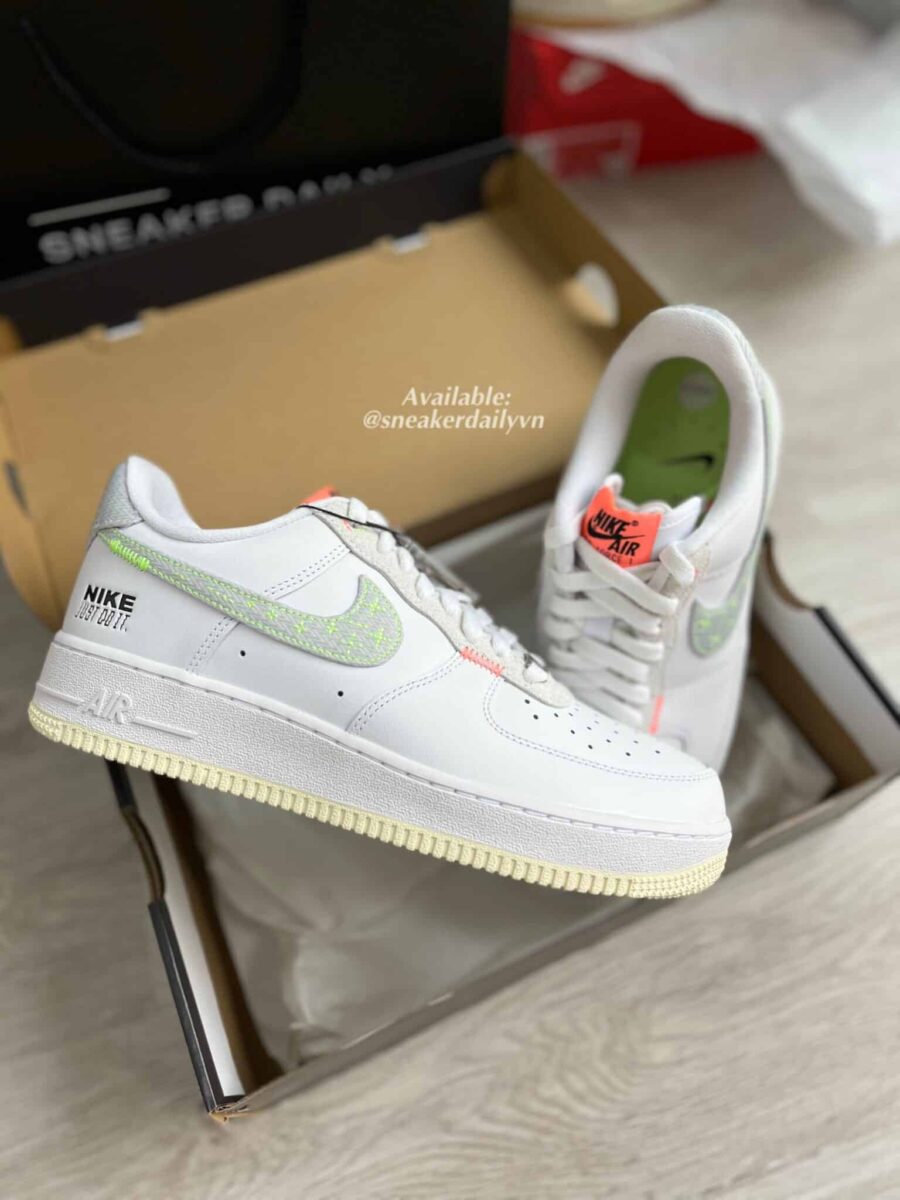 giày nike air force 1 '07 lv8 'just stitch it - white coconut milk' fb1853-111