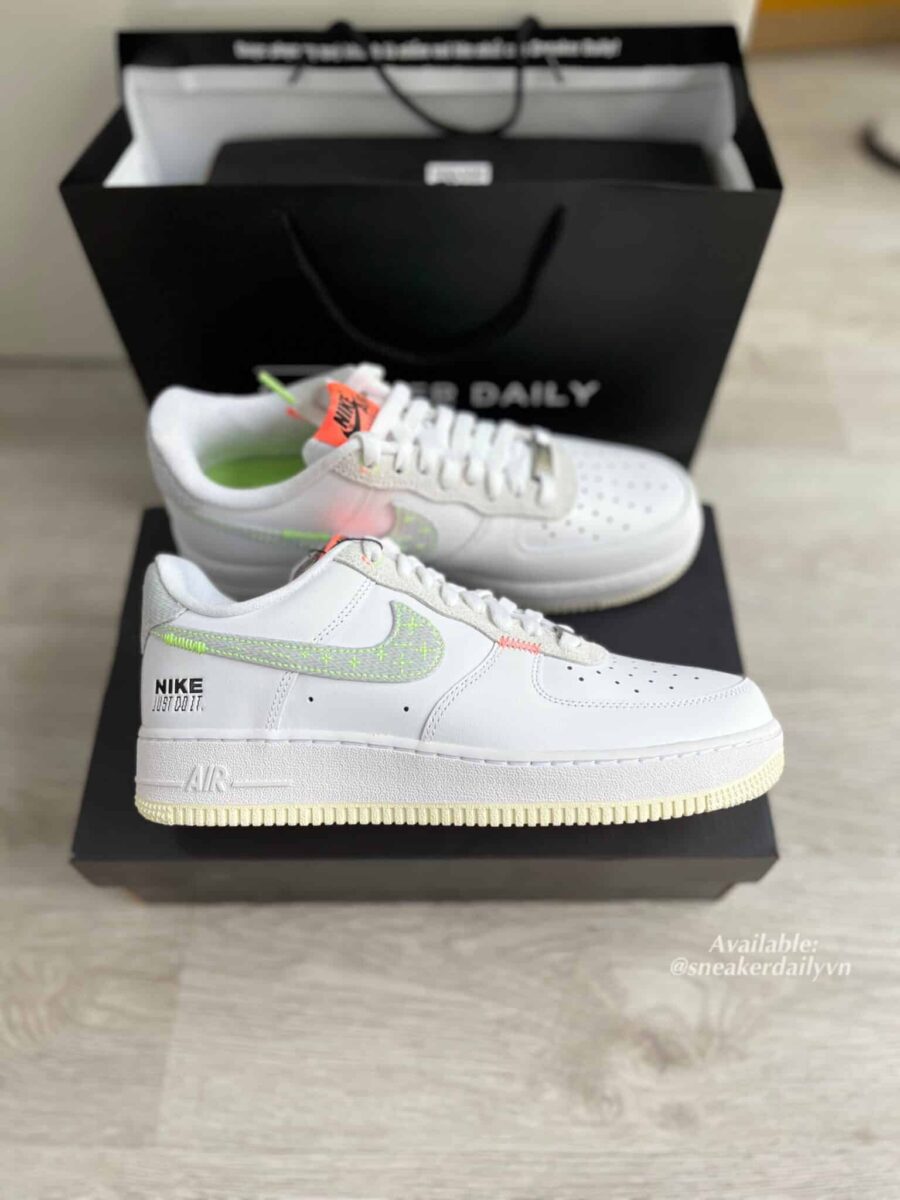 giày nike air force 1 '07 lv8 'just stitch it - white coconut milk' fb1853-111