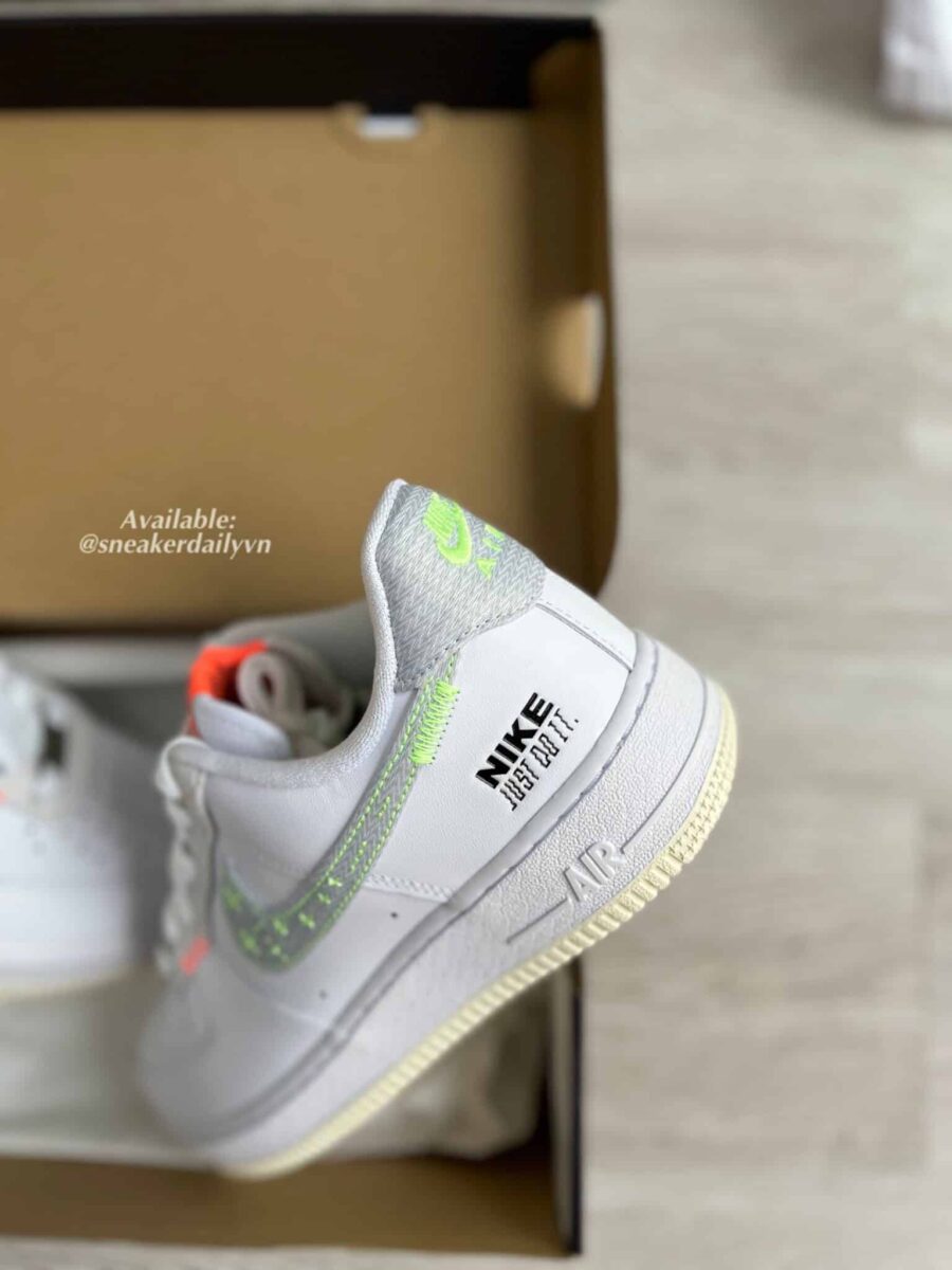 giày nike air force 1 '07 lv8 'just stitch it - white coconut milk' fb1853-111