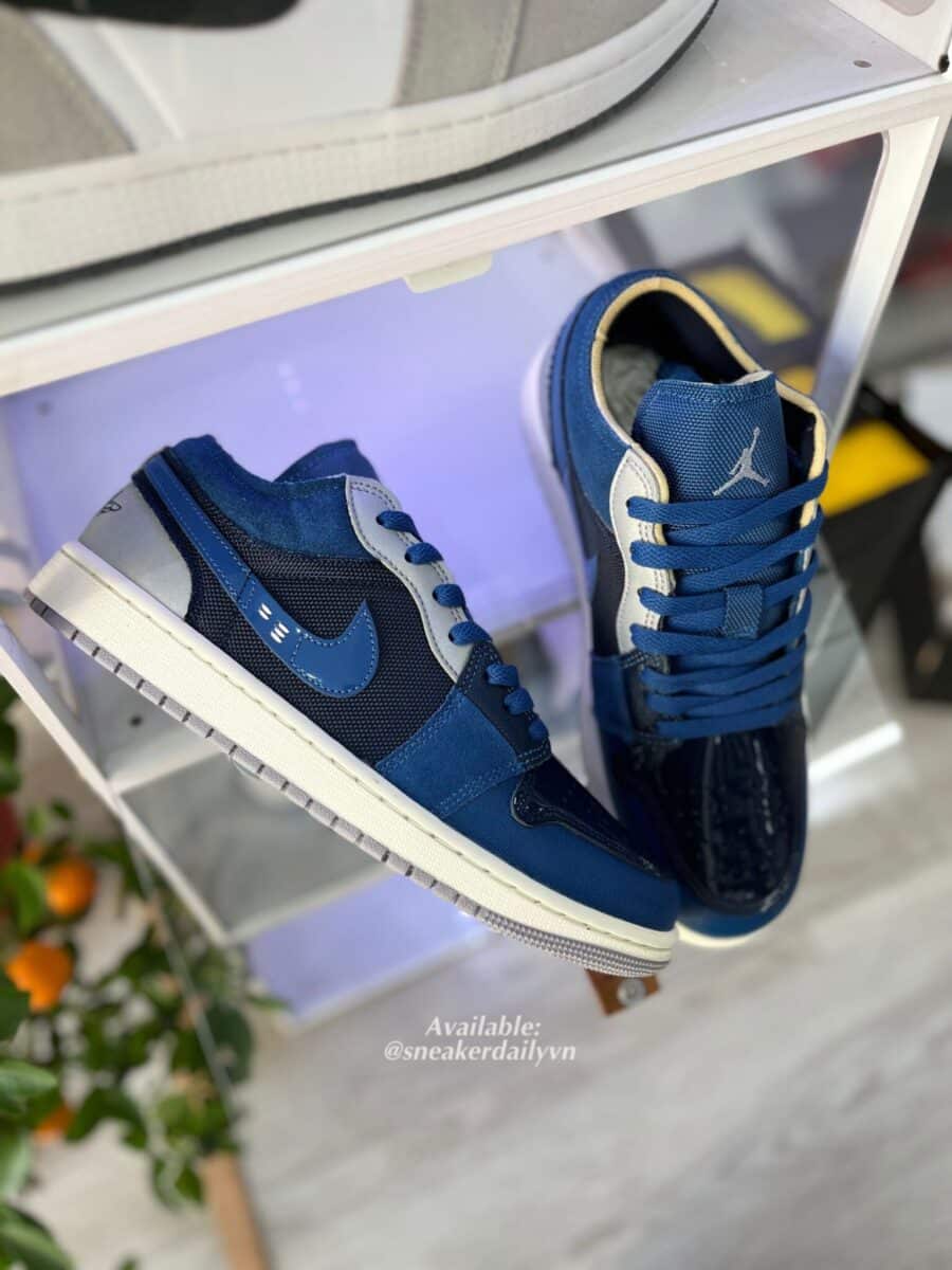 giày air jordan 1 low se craft 'inside out - obsidian' dr8867-400