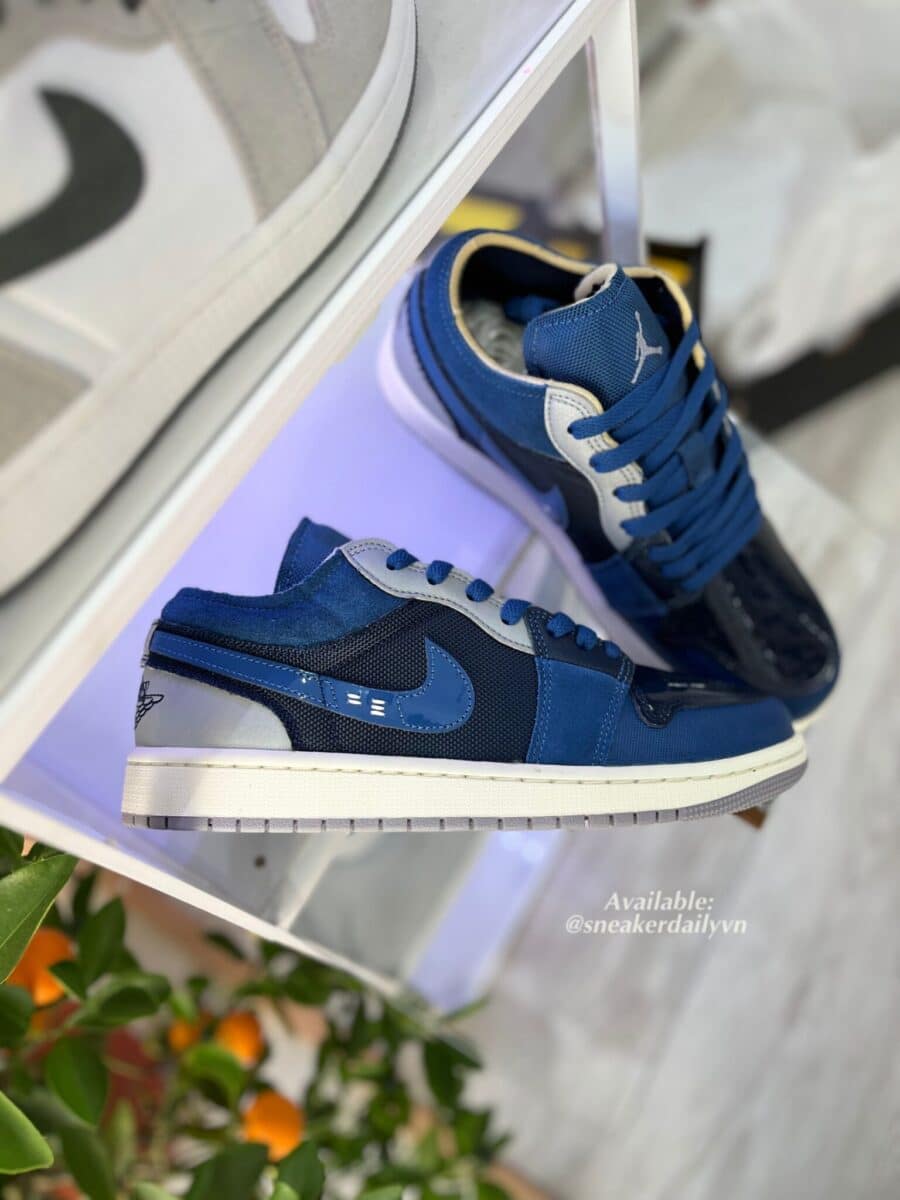 giày air jordan 1 low se craft 'inside out - obsidian' dr8867-400