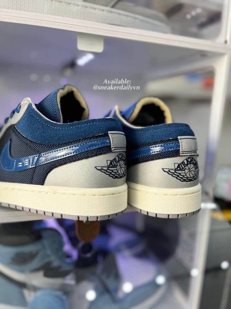 giày air jordan 1 low se craft 'inside out - obsidian' dr8867-400