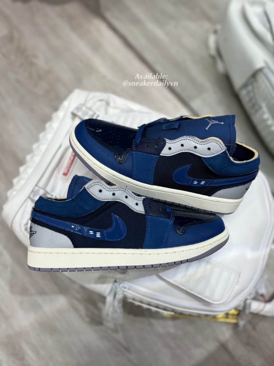 giày air jordan 1 low se craft 'inside out - obsidian' dr8867-400