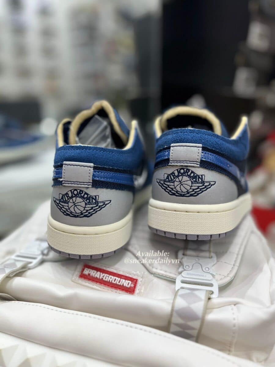 giày air jordan 1 low se craft 'inside out - obsidian' dr8867-400