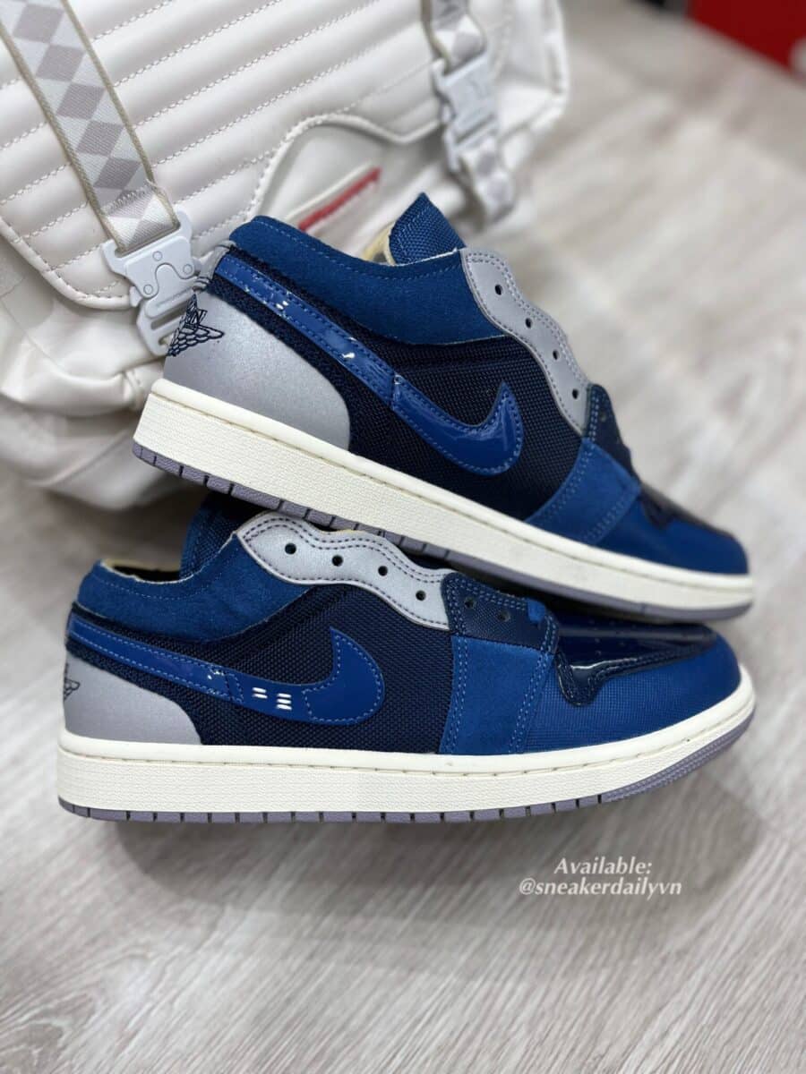 giày air jordan 1 low se craft 'inside out - obsidian' dr8867-400