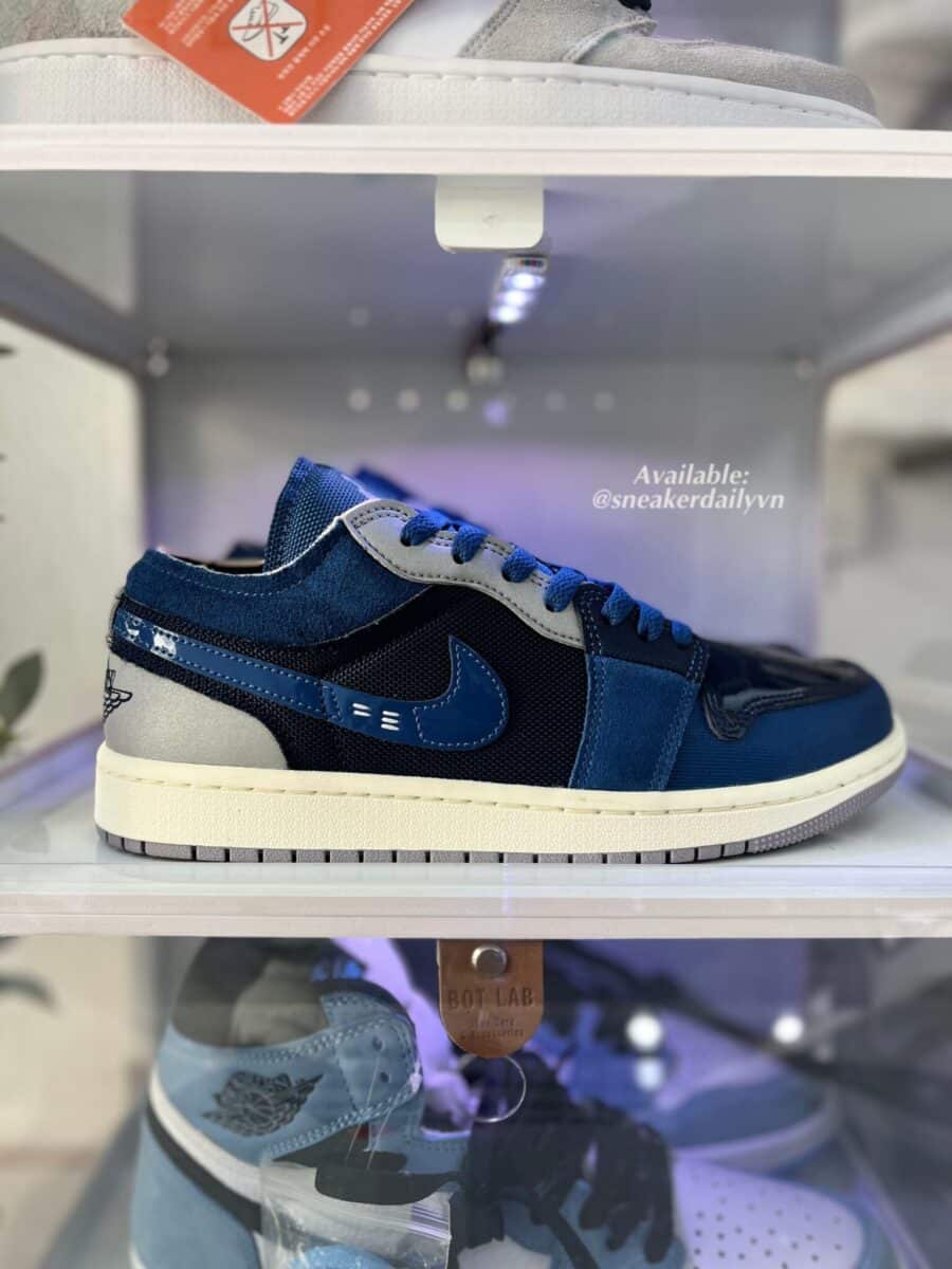 giày air jordan 1 low se craft 'inside out - obsidian' dr8867-400