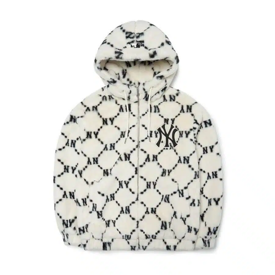 MLB] Dia Monogram All Over Hood Echo Fur Jumper ☆AESPA☆ - アウター・ジャケット